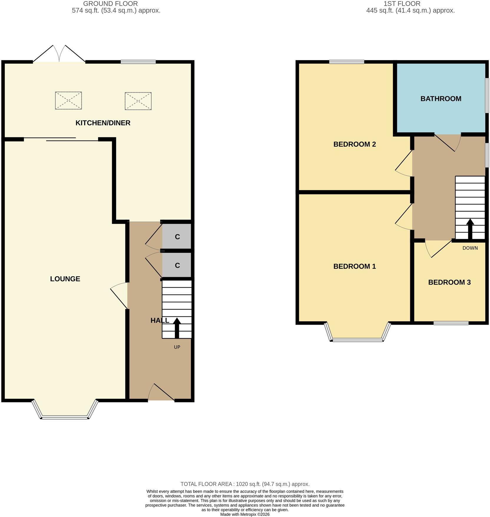 Lime Crescent, Middlesbrough, TS6 floorplan