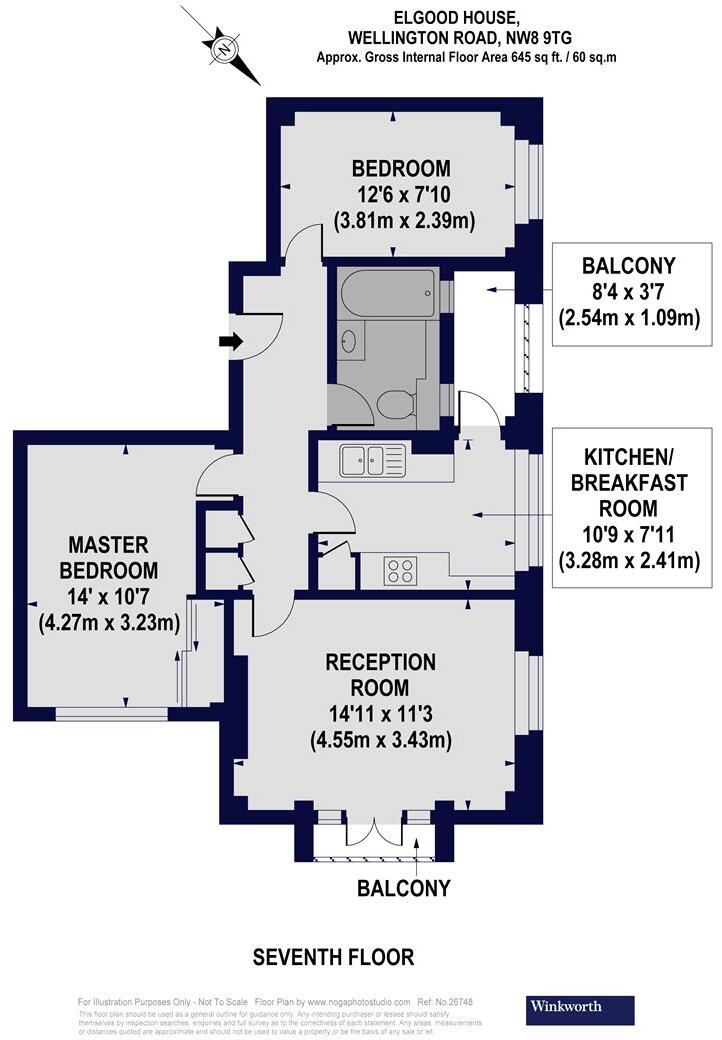 Elgood House, Wellington Road, St John's Wood, London, NW8 floorplan