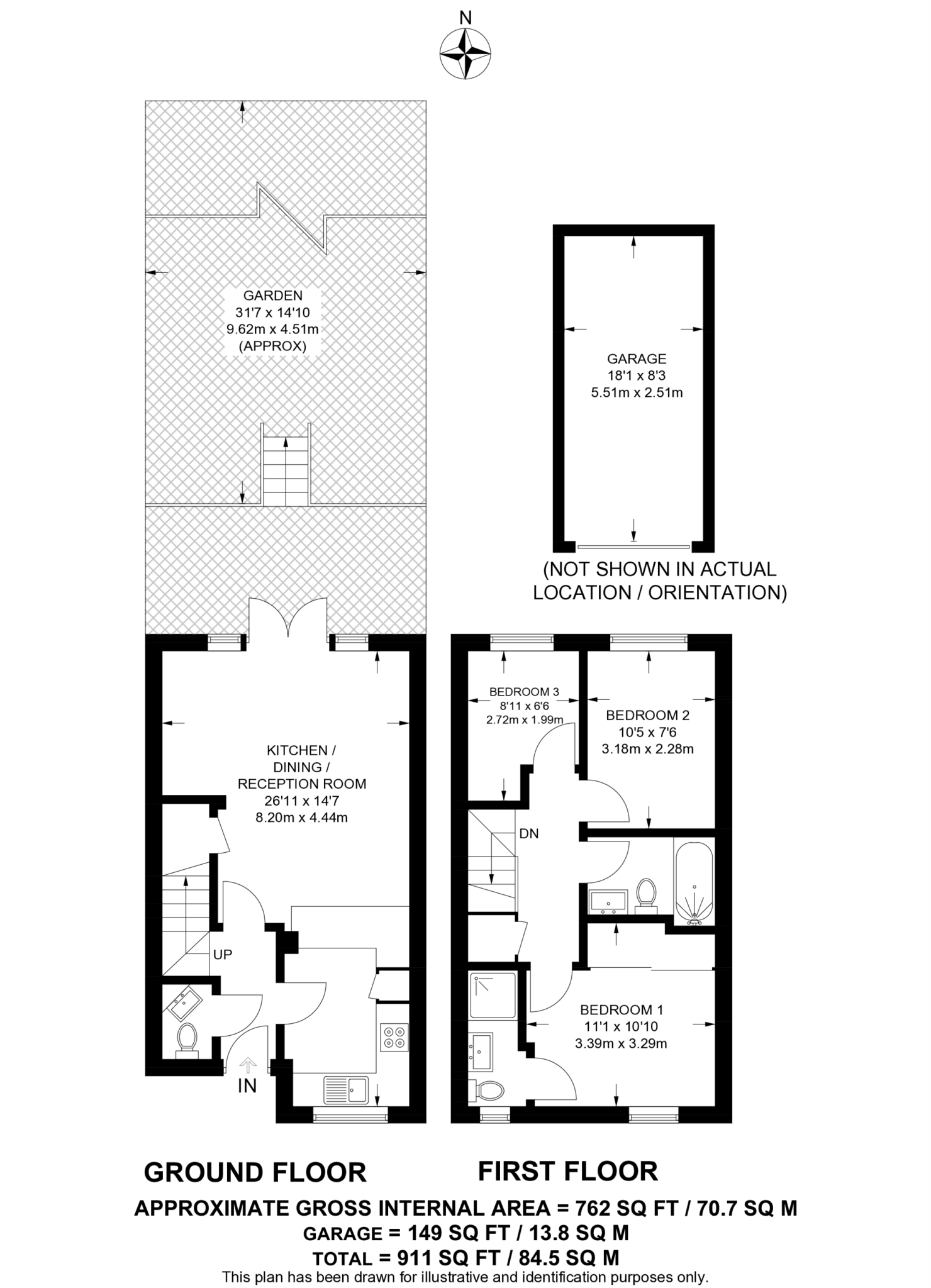 Montague Hall Place, Bushey, WD23 floorplan