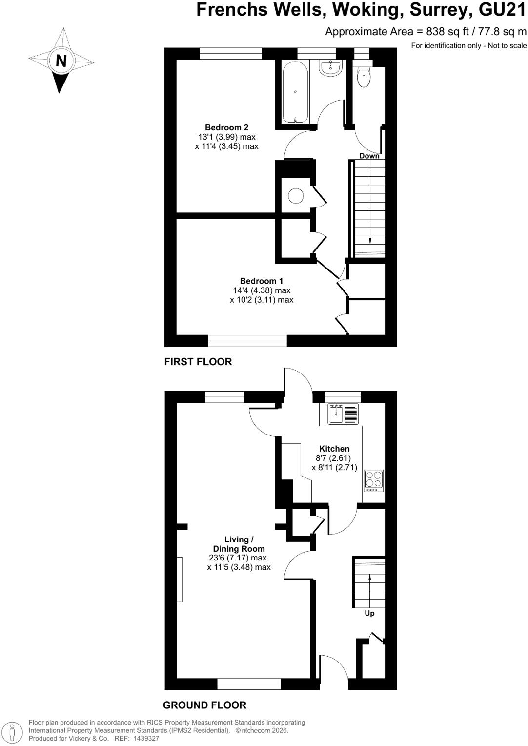 Frenchs Wells, Woking, Surrey, GU21 floorplan