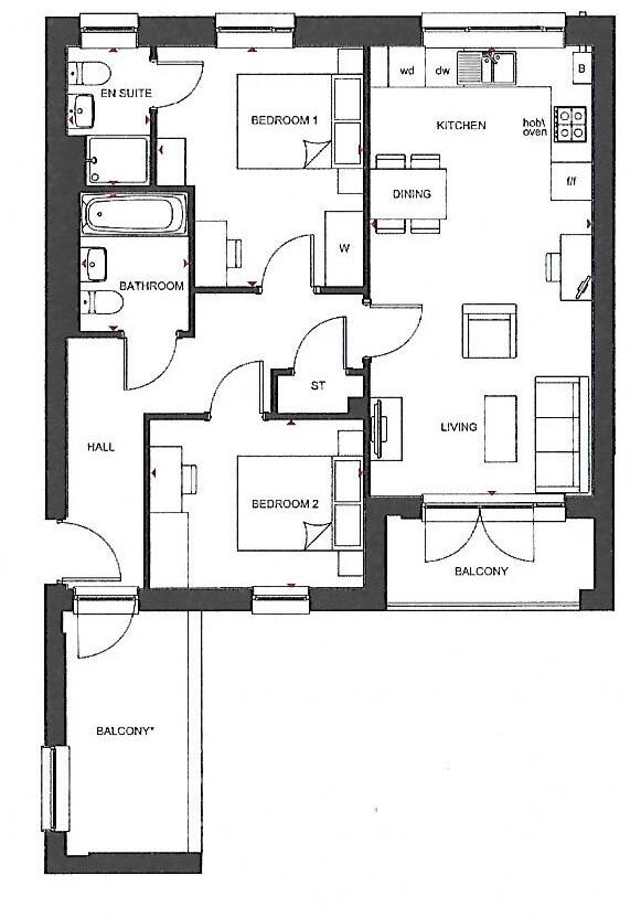 Falmouth Avenue, Cambridge, Cambridgeshire floorplan