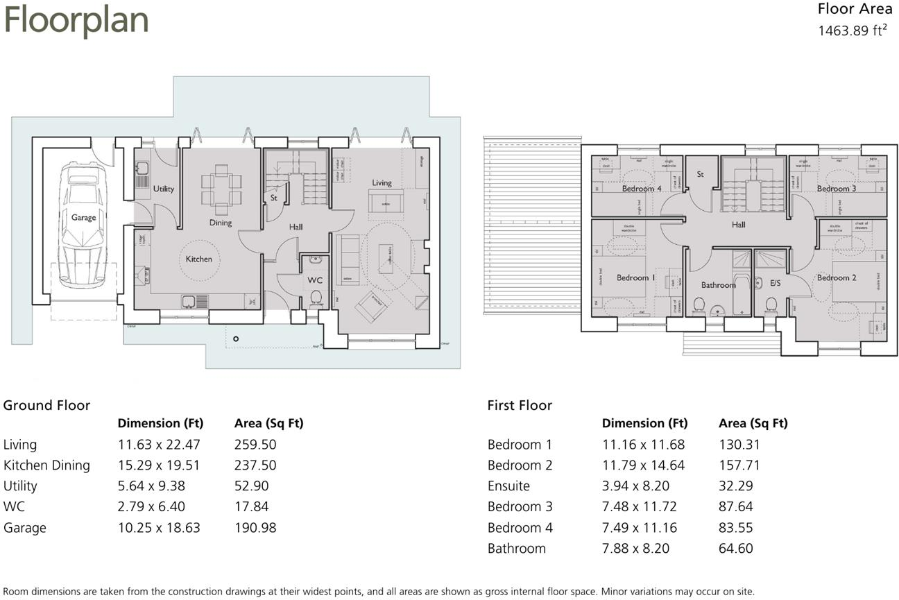 20 Summerscales, Gosforth floorplan