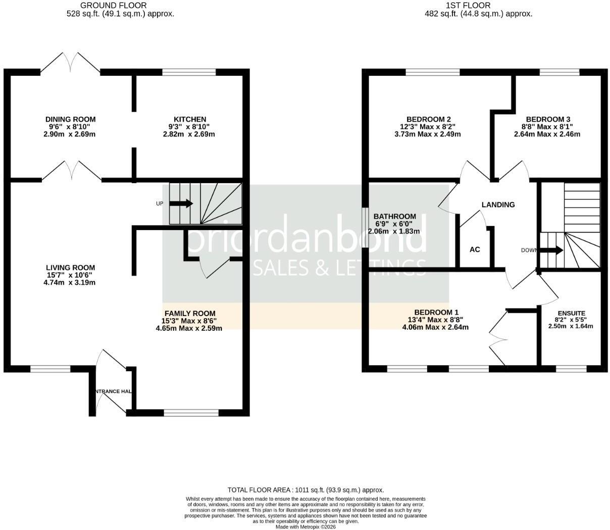Highdown Close, Hunsbury Hill, Northampton NN4 floorplan