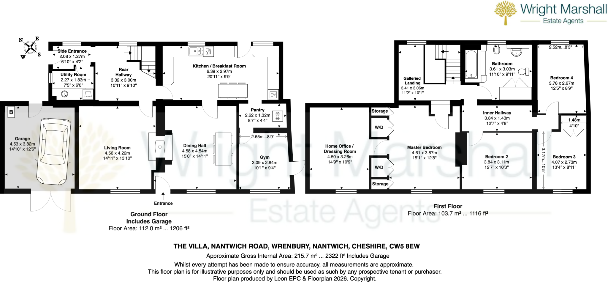 Nantwich Road, Wrenbury, Cheshire floorplan