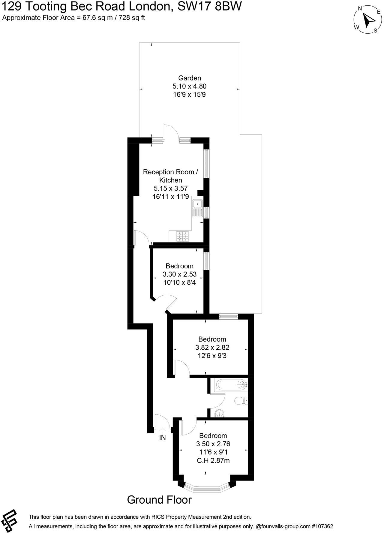Tooting Bec Road, London, SW17 floorplan