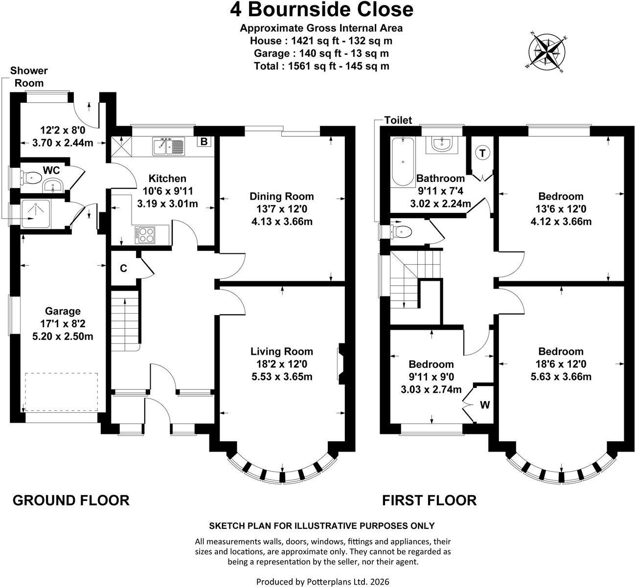 Bournside Close, Cheltenham, GL51 floorplan