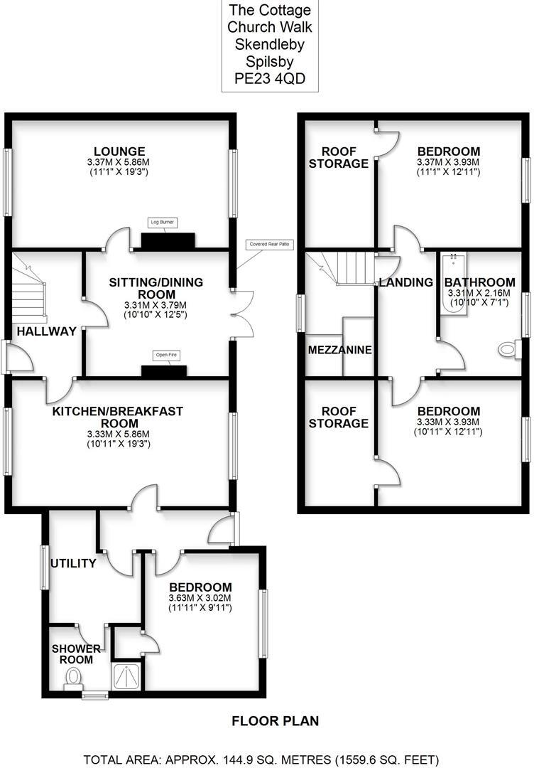 Church Walk, Skendleby, Spilsby floorplan