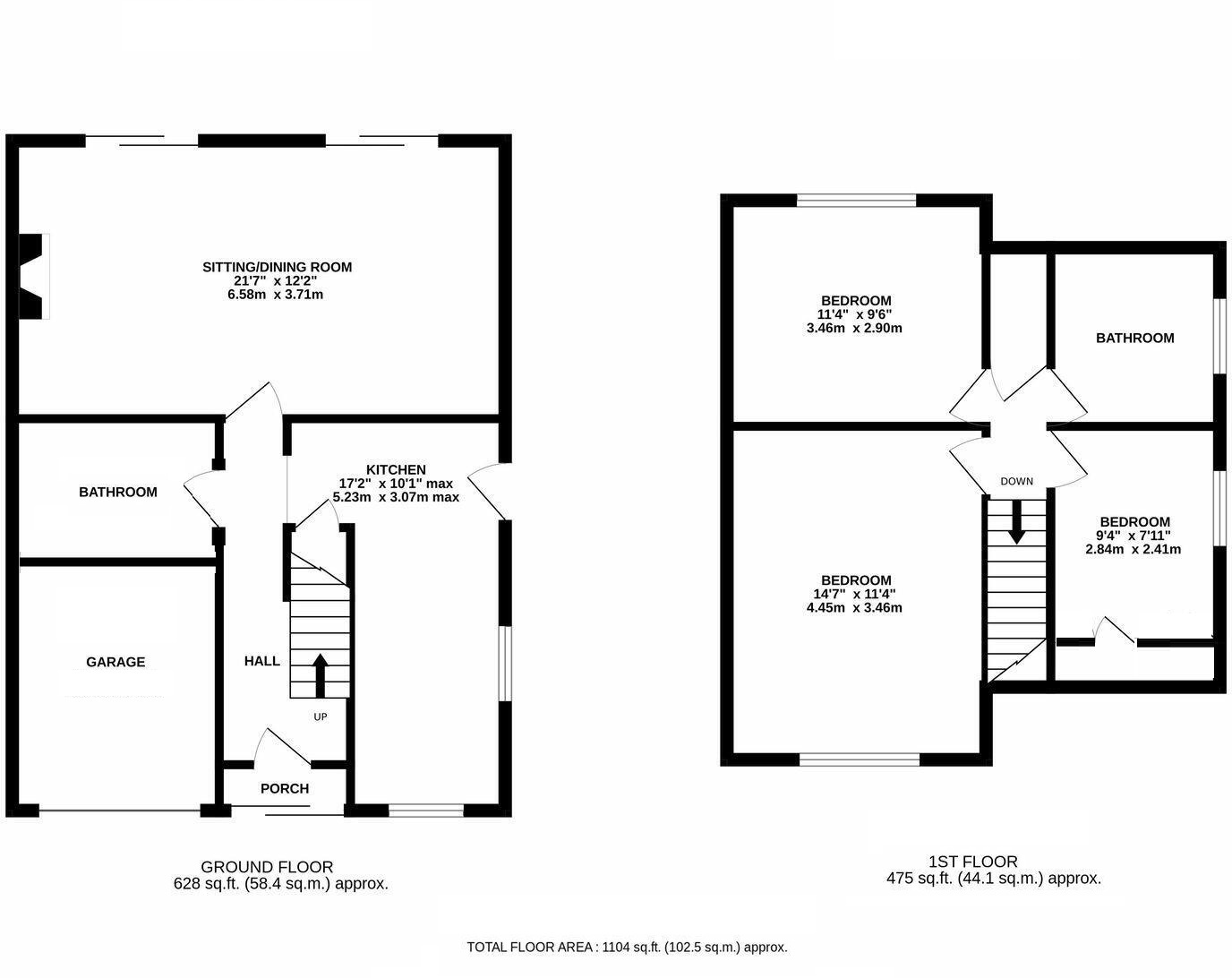 Barton Close, Cheltenham floorplan