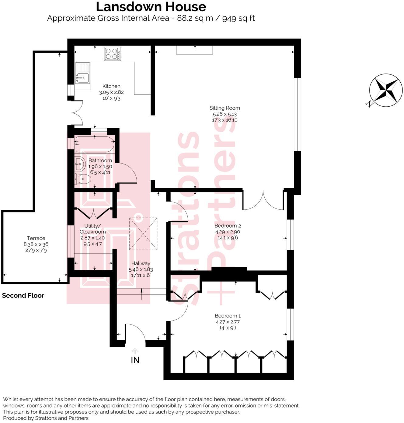 Lansdown House, Lansdown floorplan