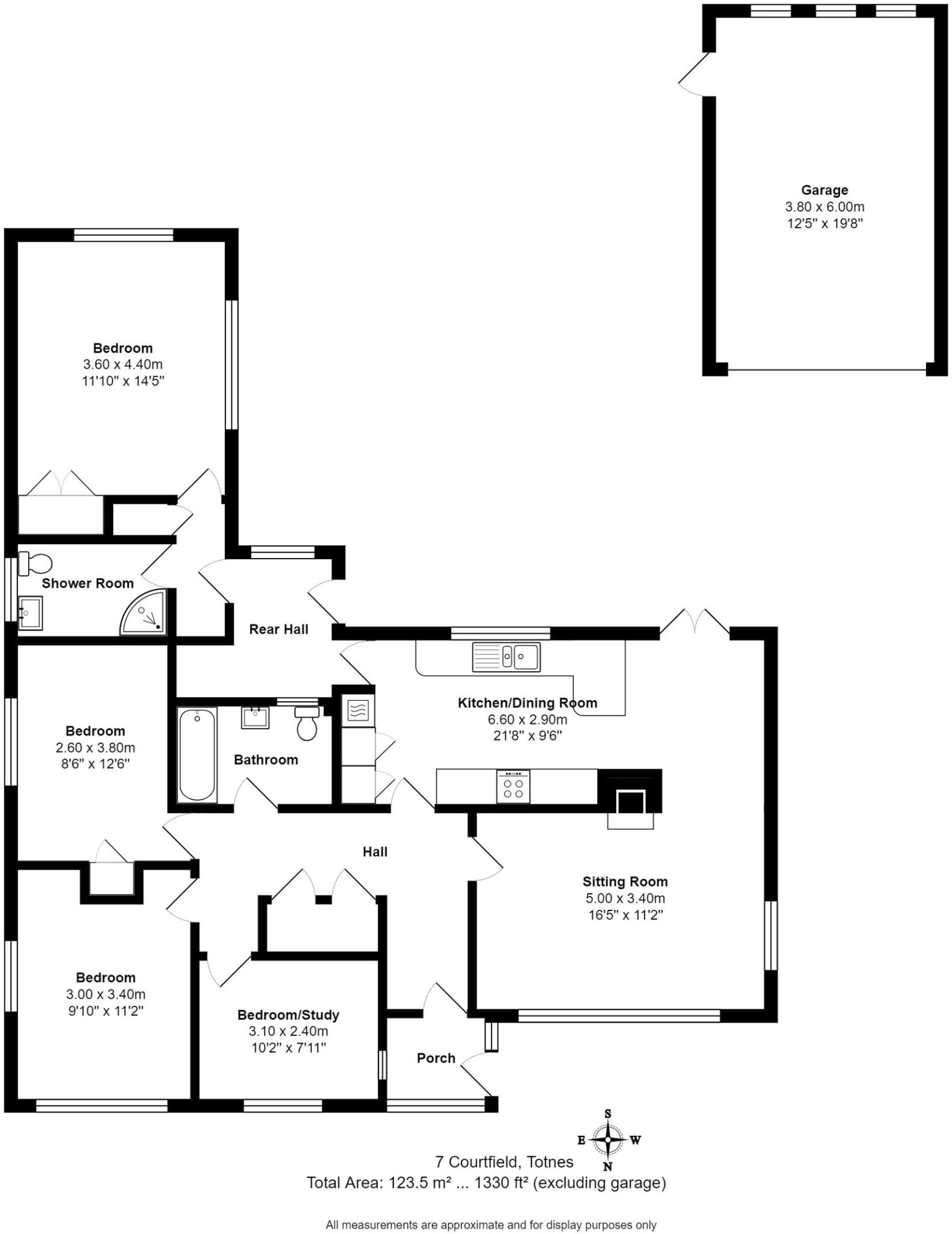 Courtfield, Totnes, TQ9 floorplan