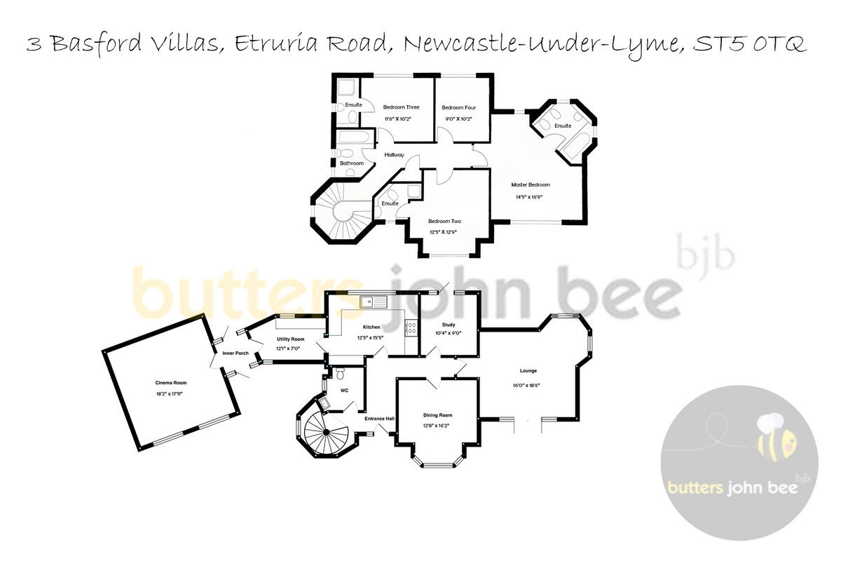 3, Basford Villas, Etruria Road, Newcastle floorplan