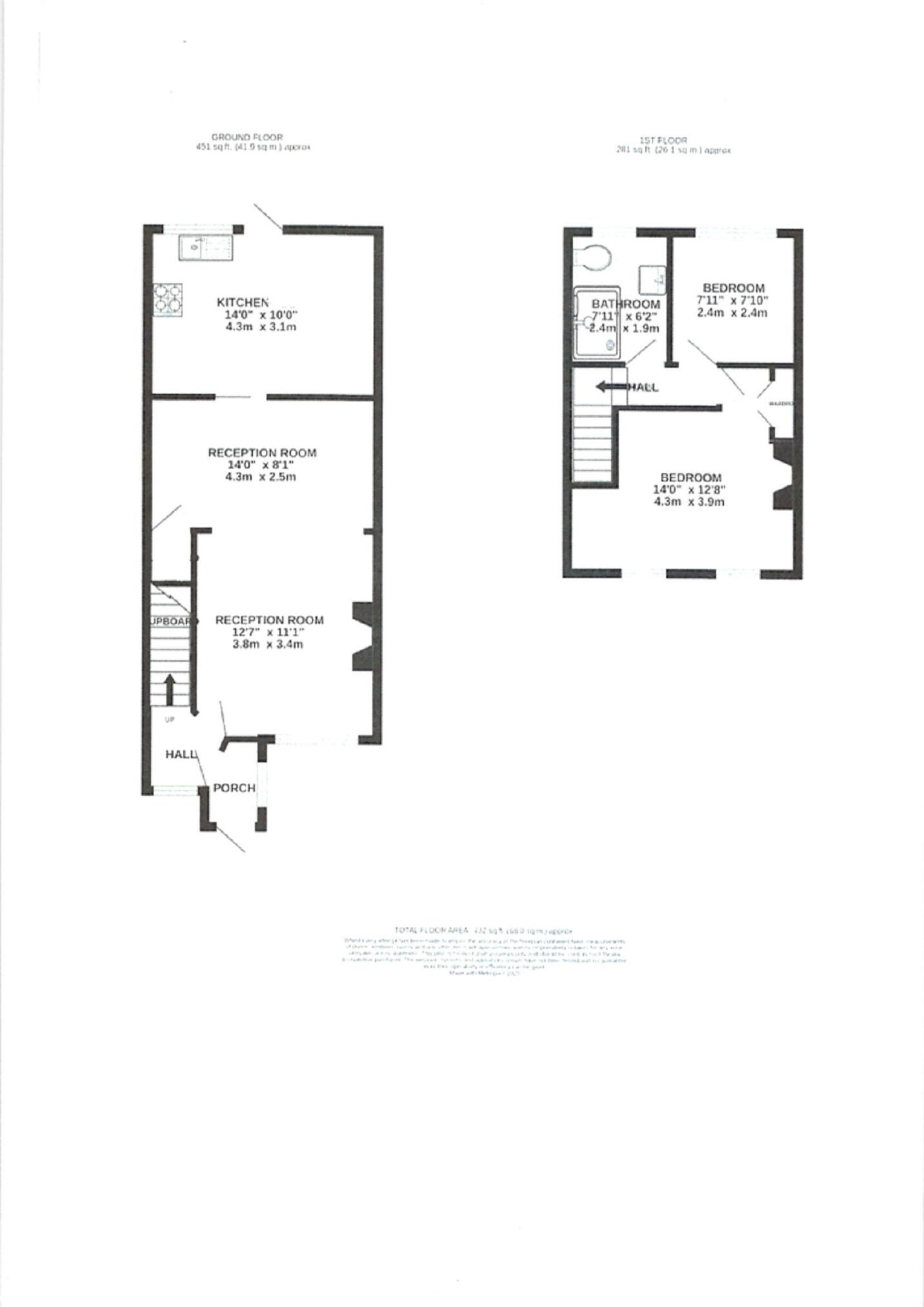 Stokesby Road, Chessington, Surrey. KT9 2DU floorplan