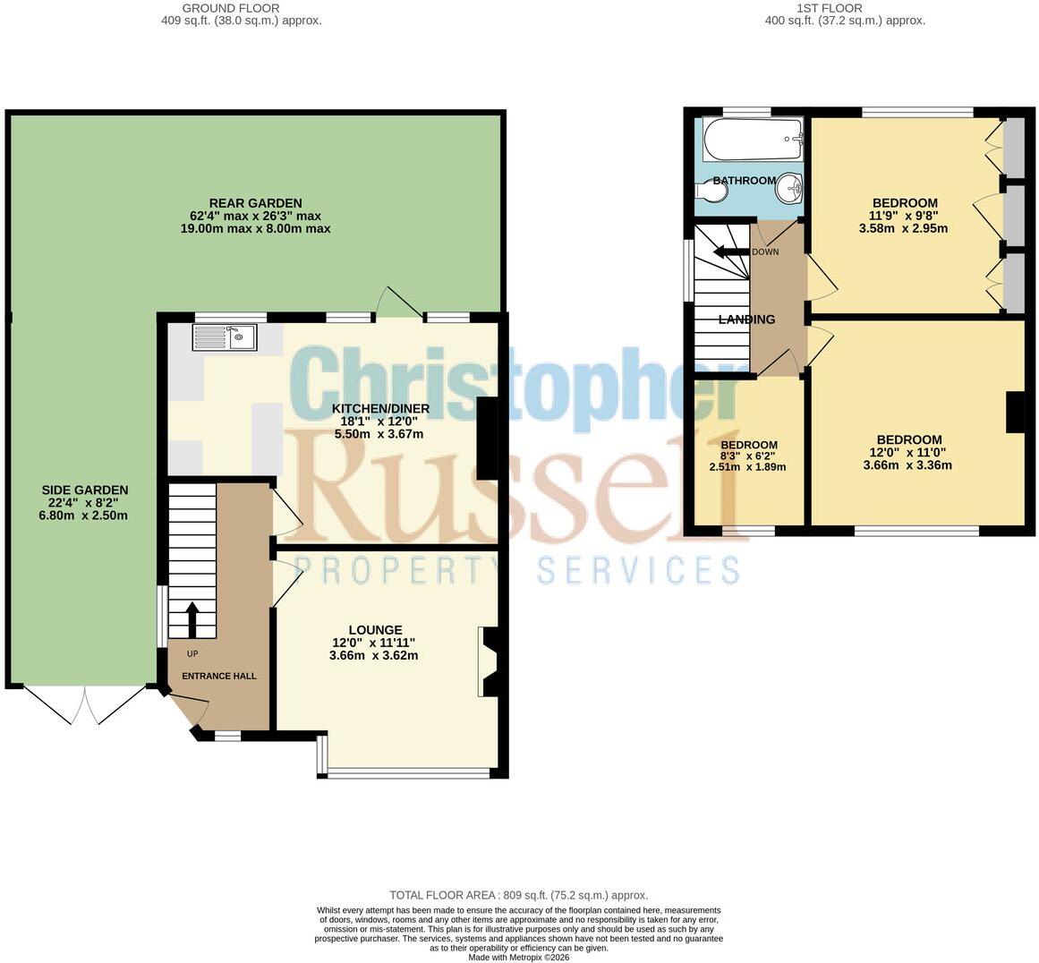 Raeburn Road, Sidcup, DA15 floorplan