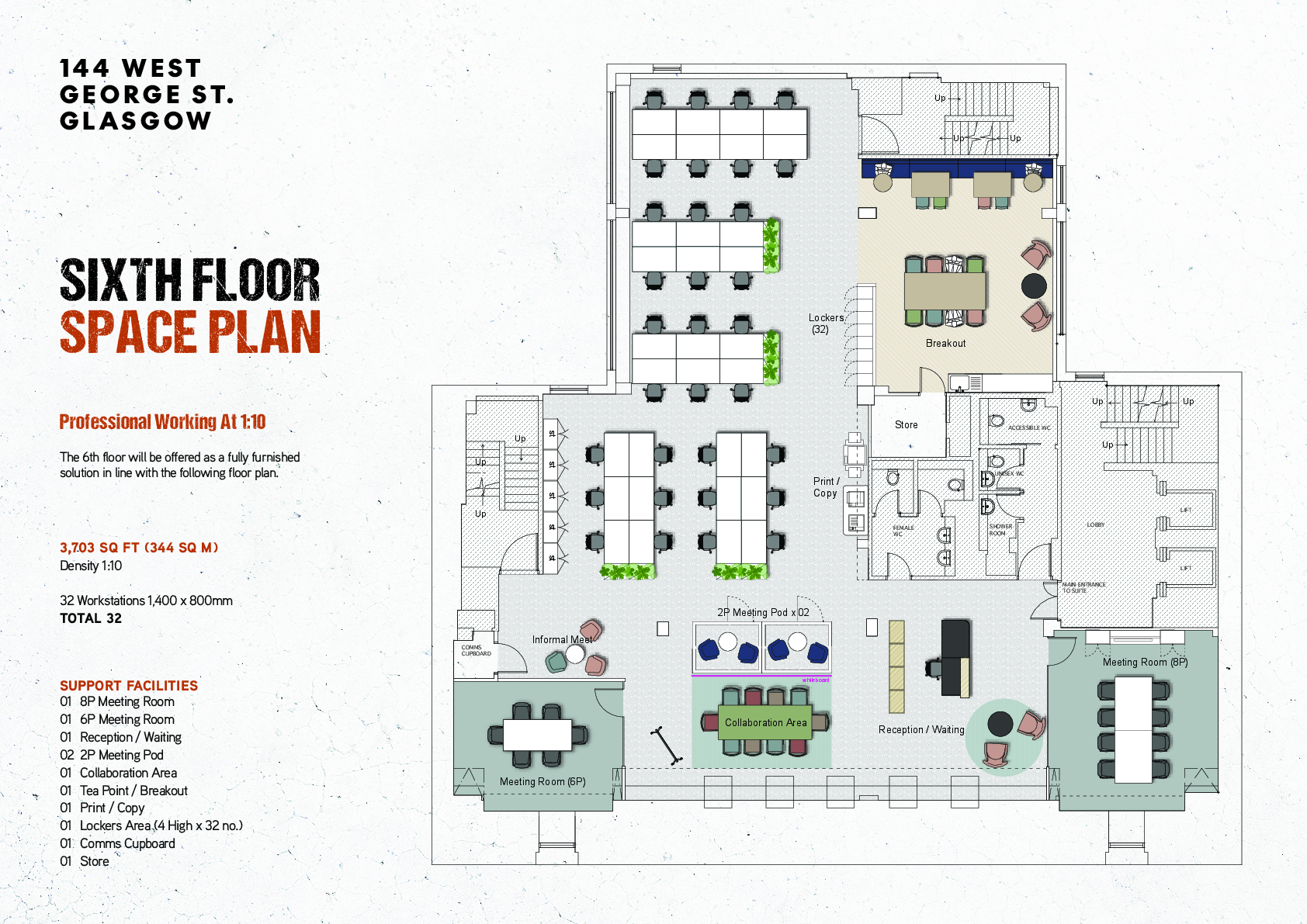 9098 144 West George Street Glasgow Space Plans 6th Floor.pdf