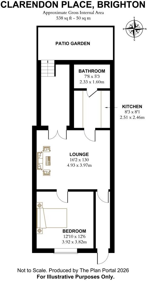 Clarendon Place, Brighton floorplan