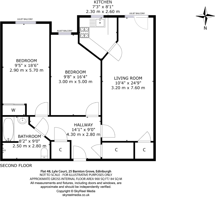 Barnton Grove, Edinburgh floorplan