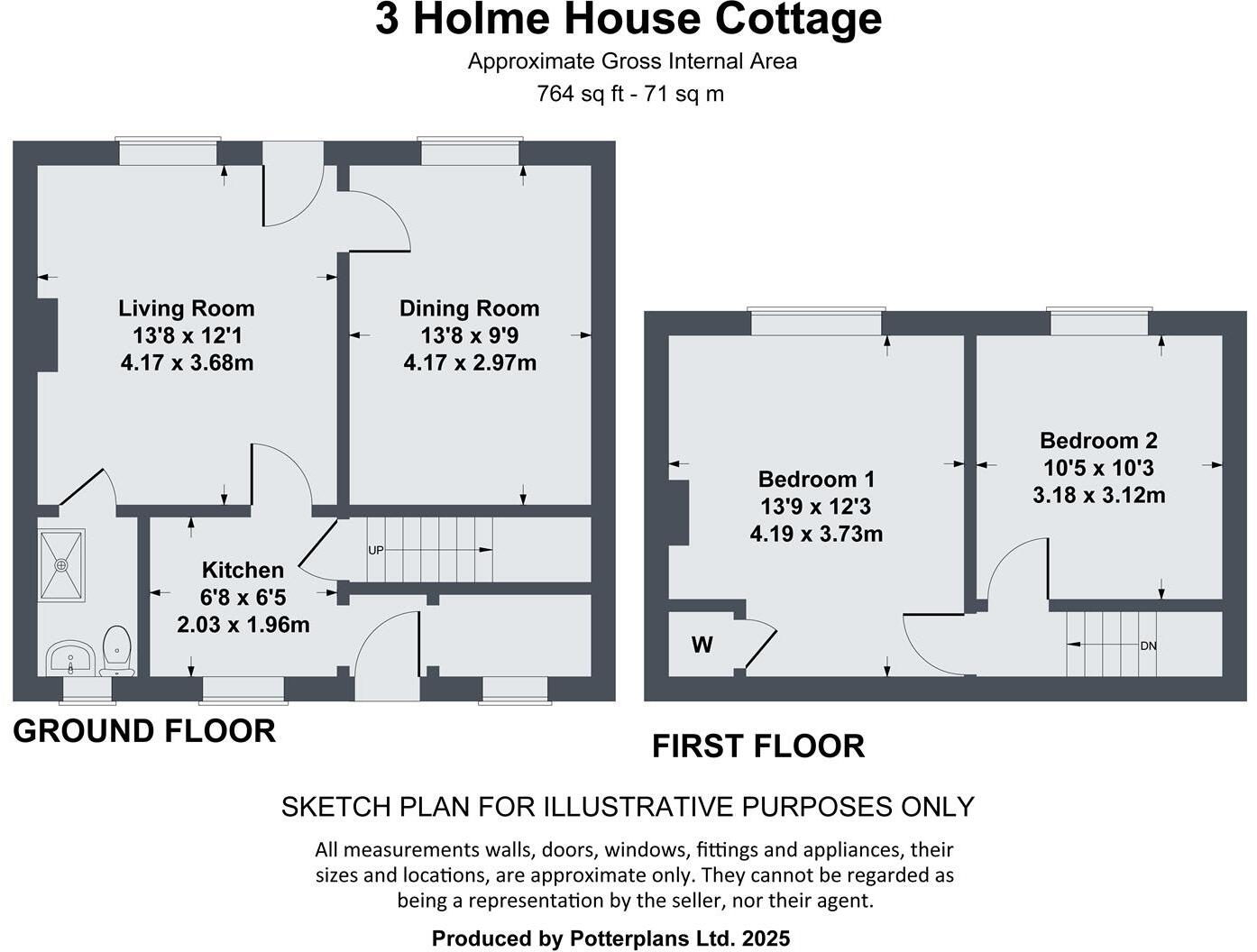 3 Holme House Cottages, Piercebridge floorplan