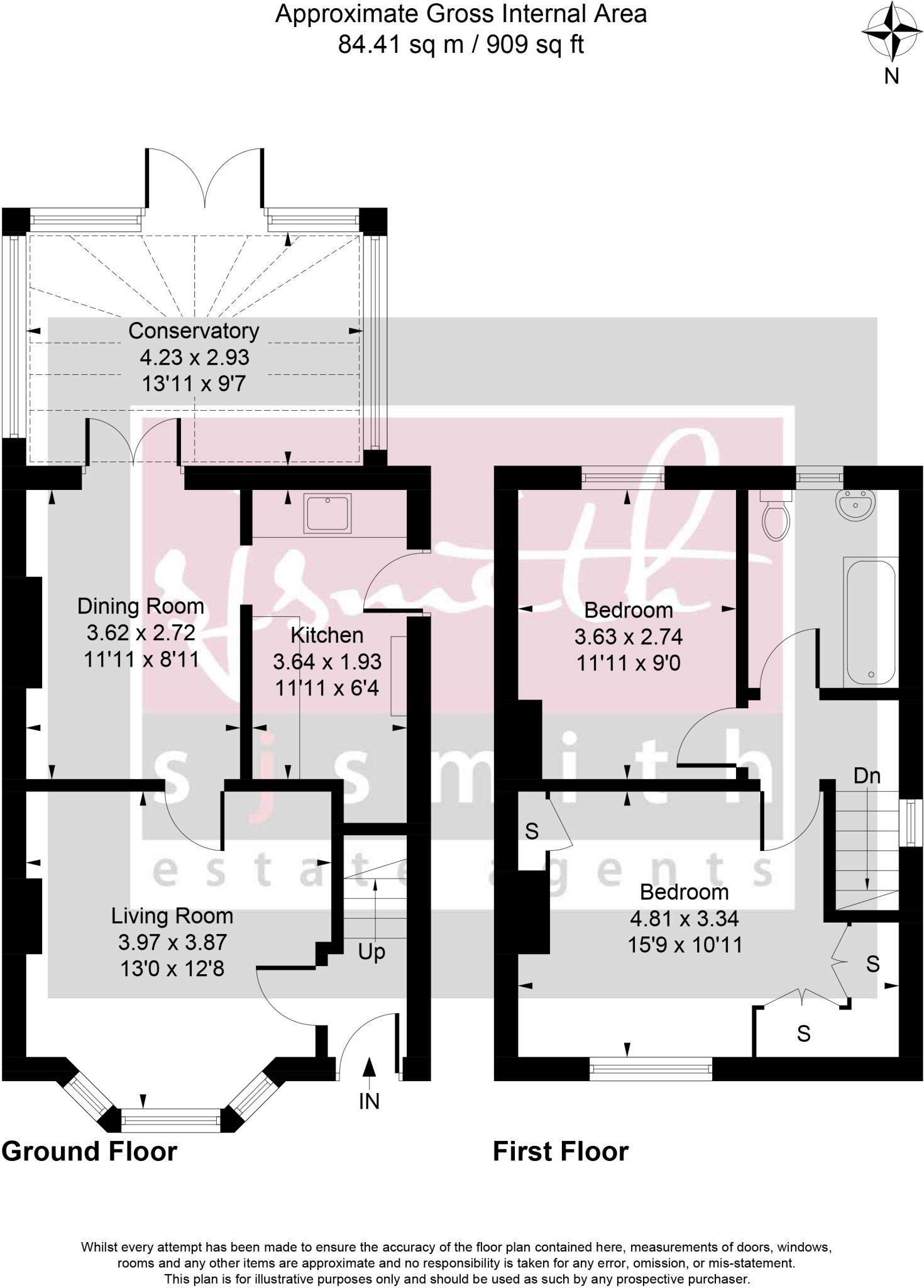 Ruskin Road, Staines-upon-Thames, Surrey TW18 floorplan