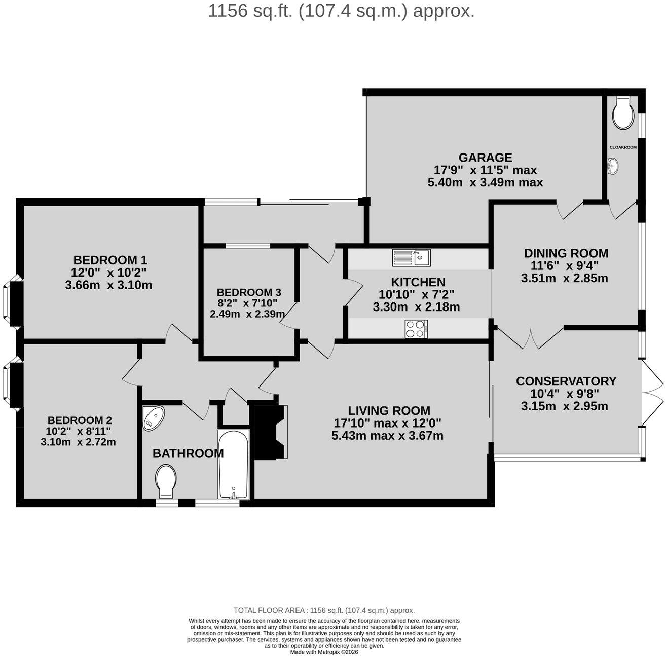 Whitton Close, Greatworth OX17 2EH floorplan