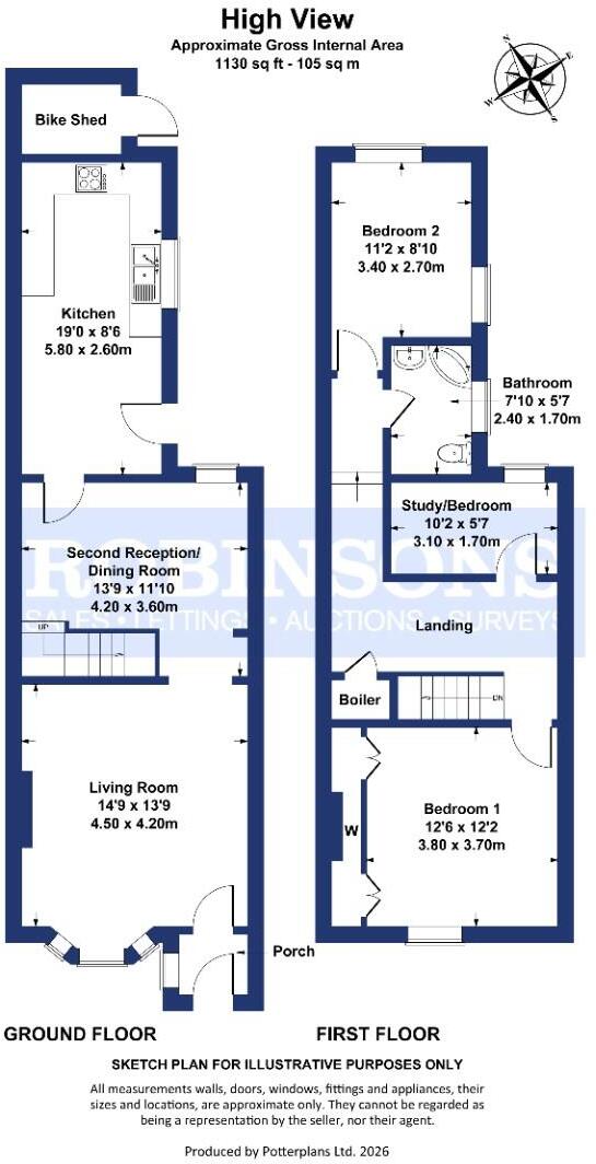 High View, Ushaw Moor, Durham floorplan