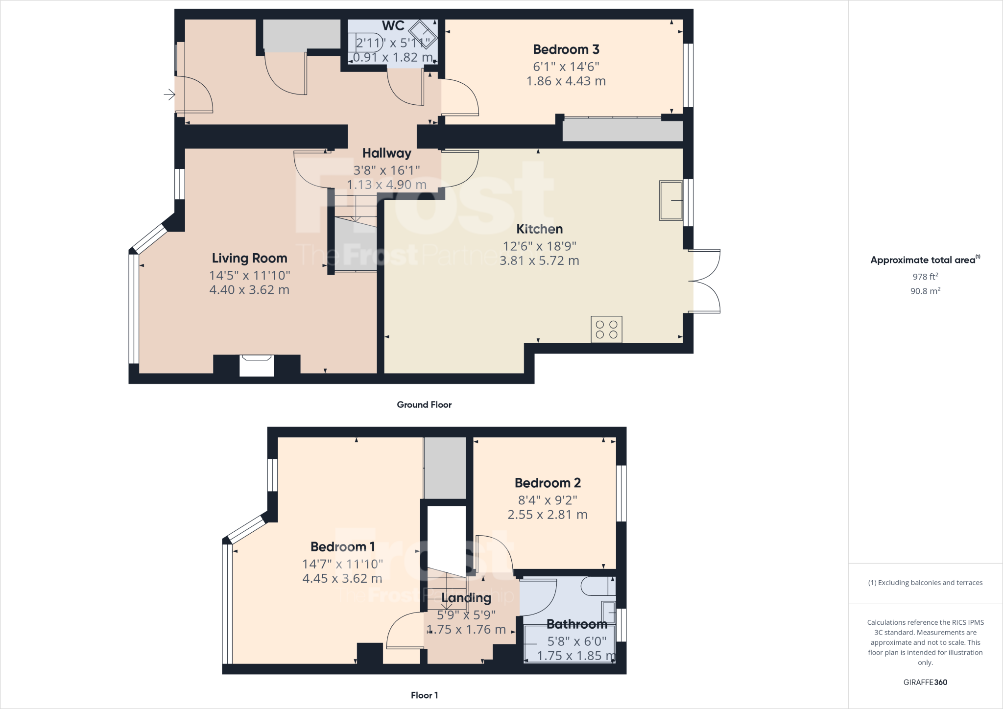 Parkfield Crescent, Feltham, Middlesex, TW13 floorplan