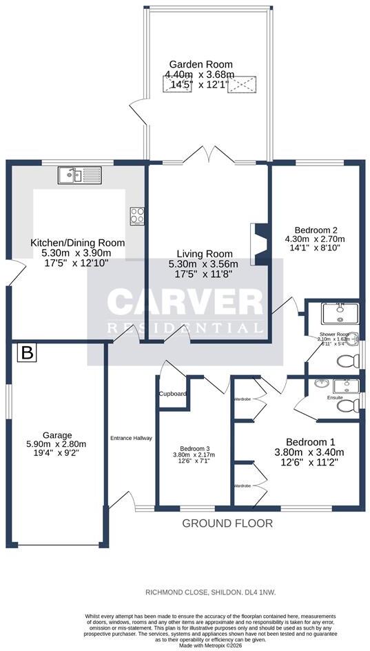 Richmond Close, Shildon floorplan