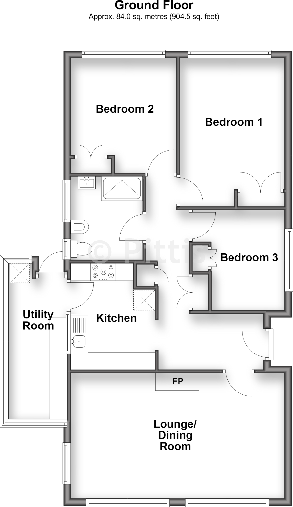 Nicholas Close, Brading, Isle of Wight floorplan