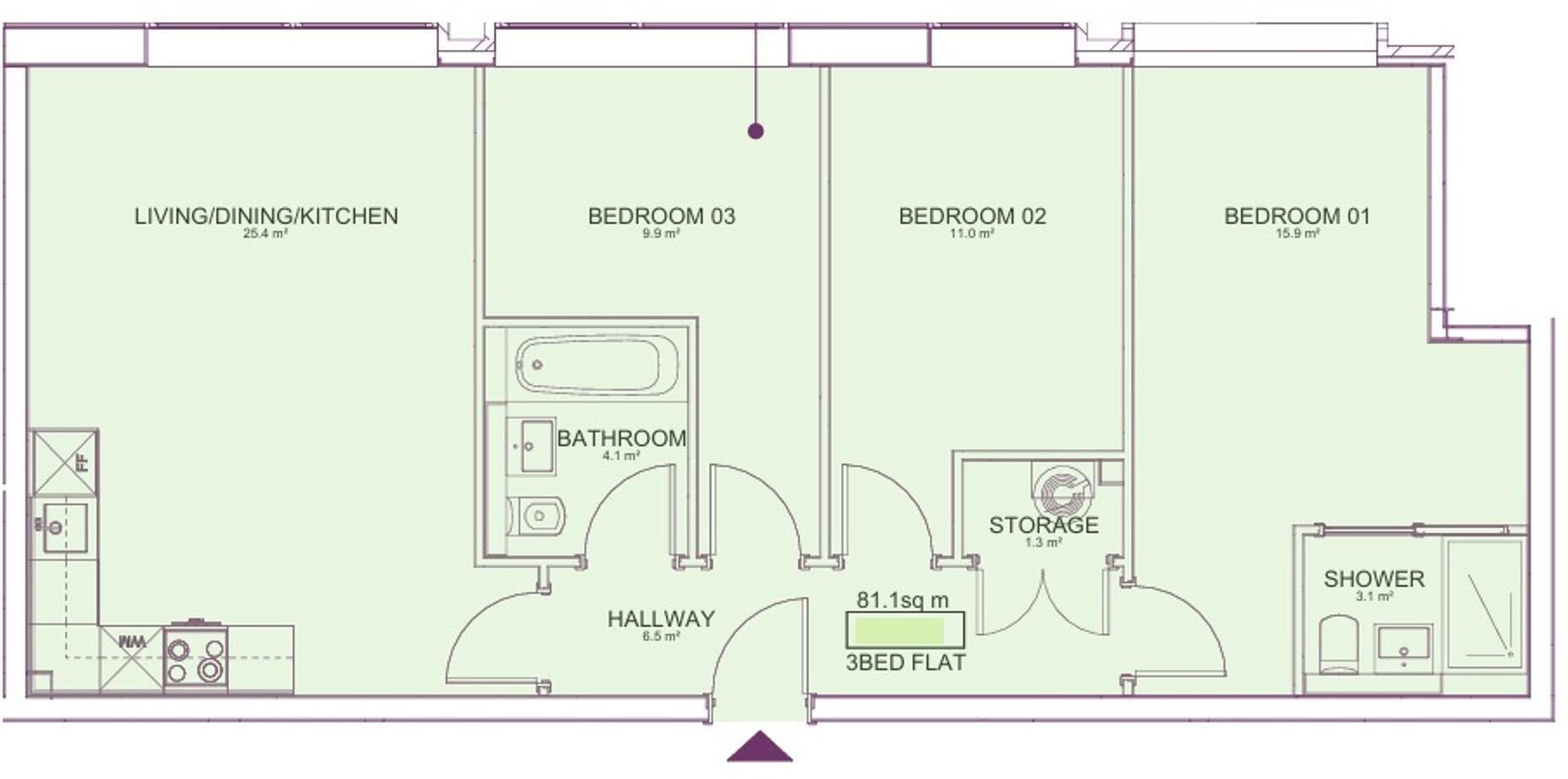 151 Silbury Boulevard, Milton Keynes, MK9 floorplan