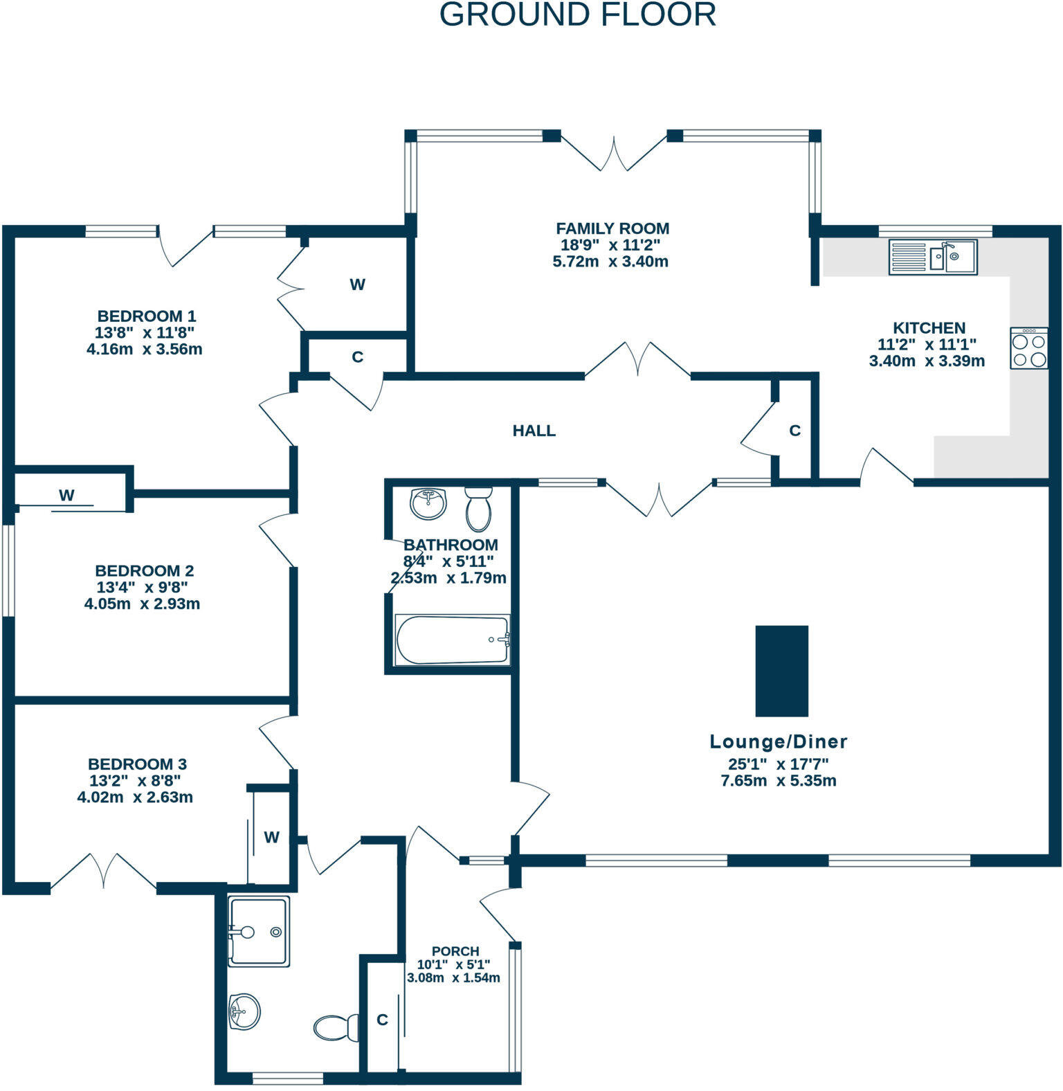 6 Craigneil Drive, Prestwick, KA9 1LZ floorplan