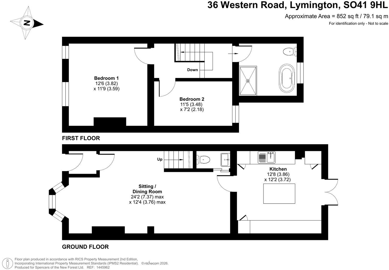 Western Road, Lymington floorplan