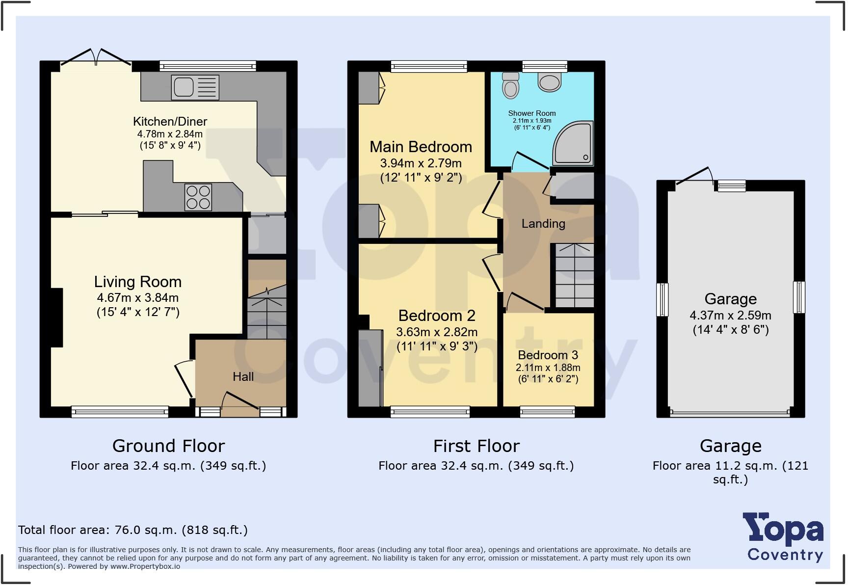 Felton Close, Coventry, CV2 floorplan