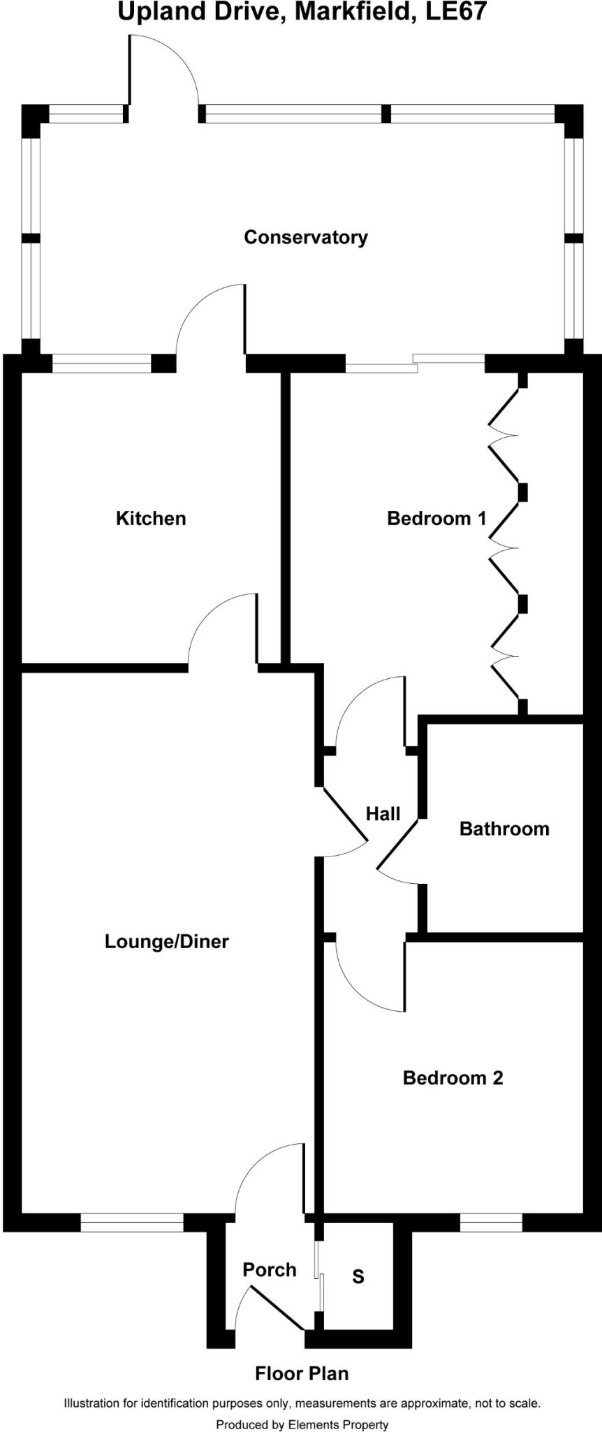 26, Upland Drive, Markfield, LE67 floorplan