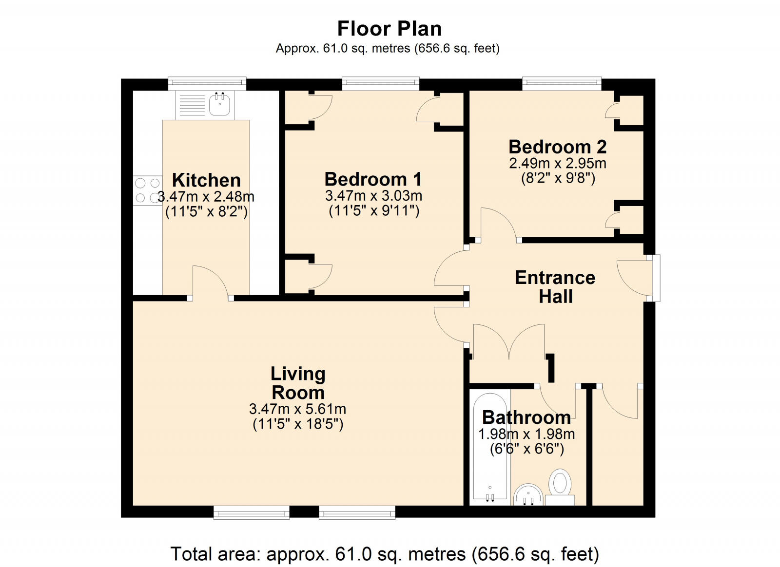 Beck Bank, Cottingham, HU16 4LH floorplan