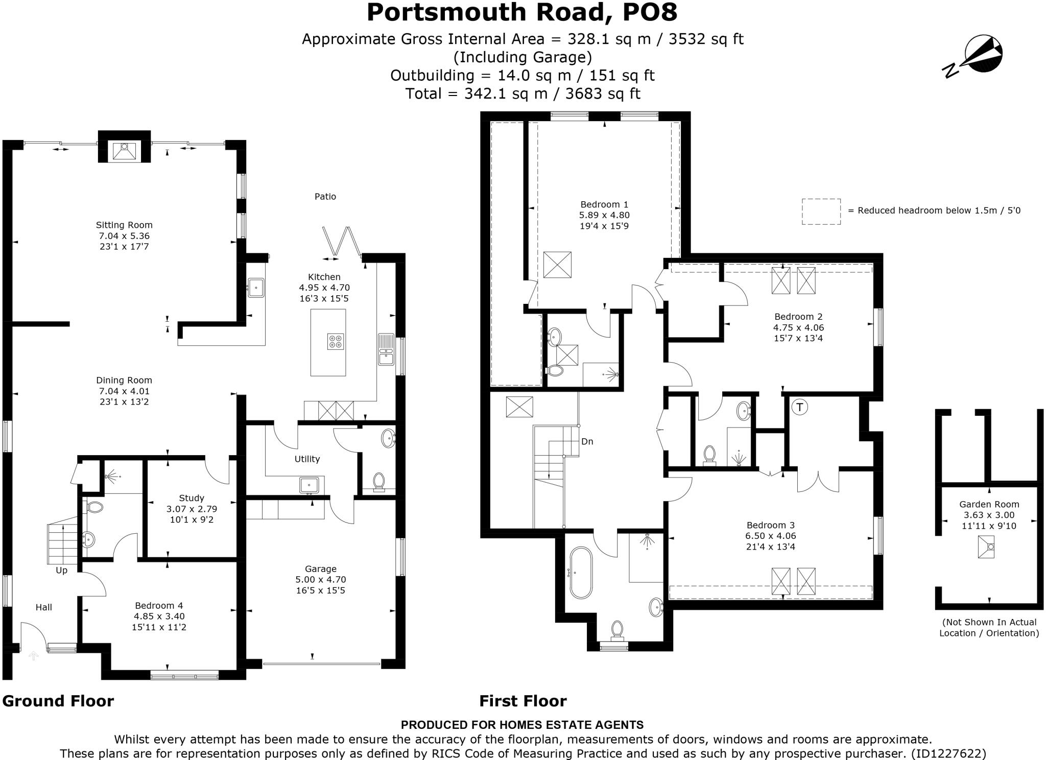 Portsmouth Road, Horndean, Waterlooville, Hampshire floorplan