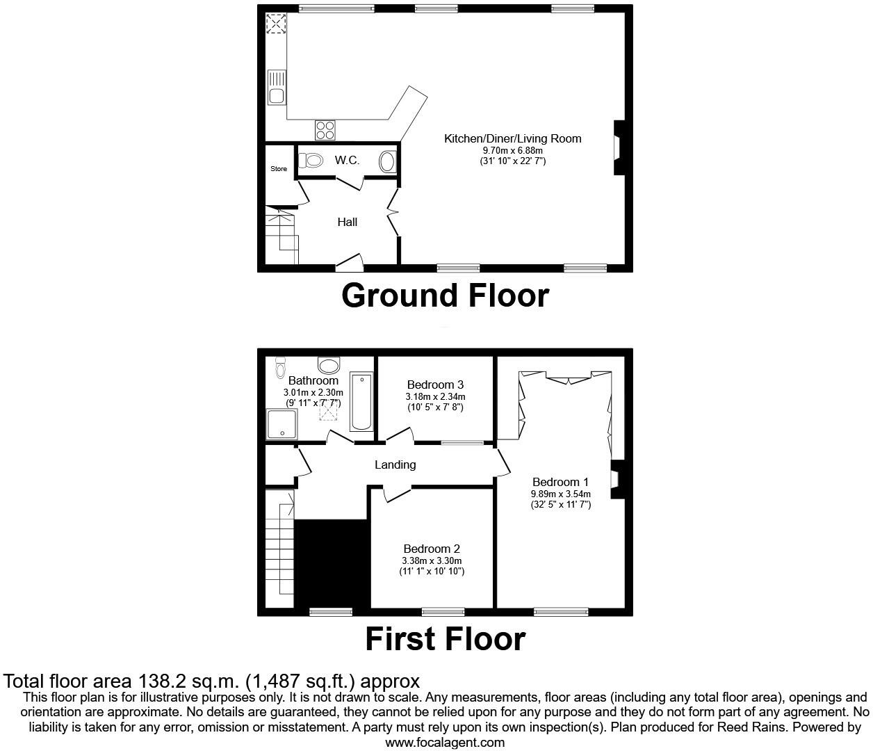 1 The Stables floorplan