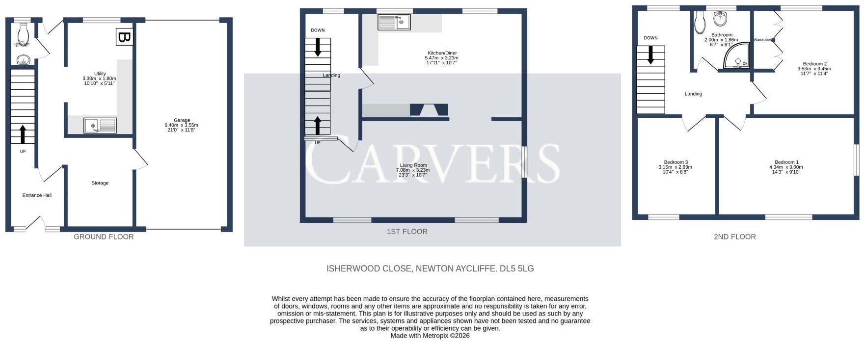 Isherwood Close, Newton Aycliffe floorplan