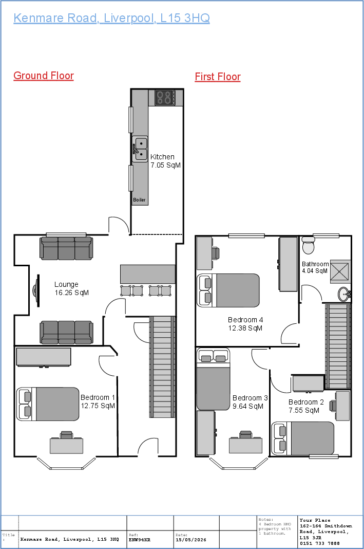 Kenmare Road, Liverpool floorplan