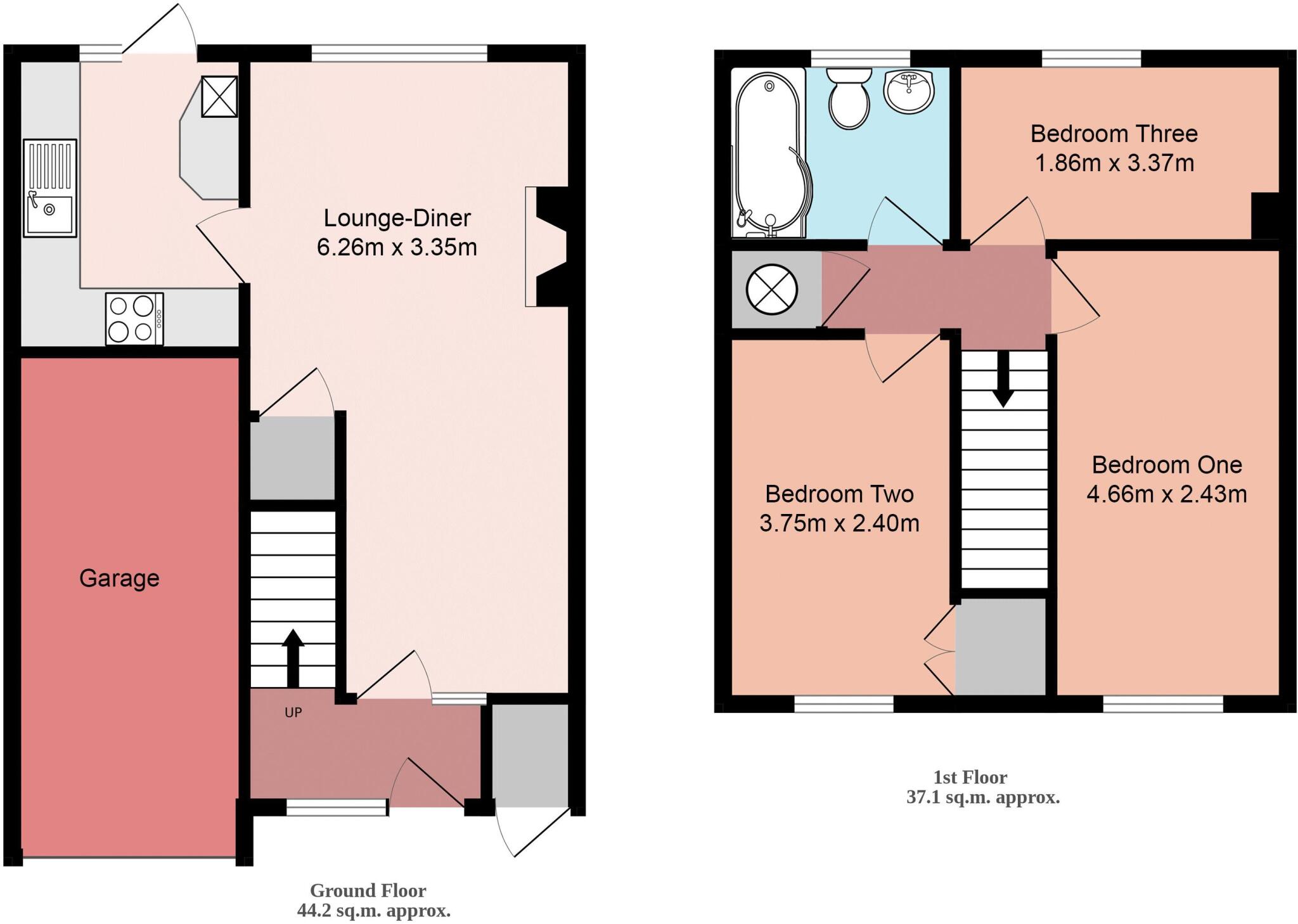 Filton Close, Calmore floorplan