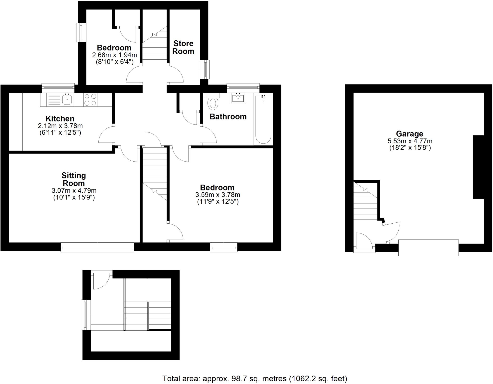 Chapel Row, Seahouses, Northumberland, NE68 floorplan