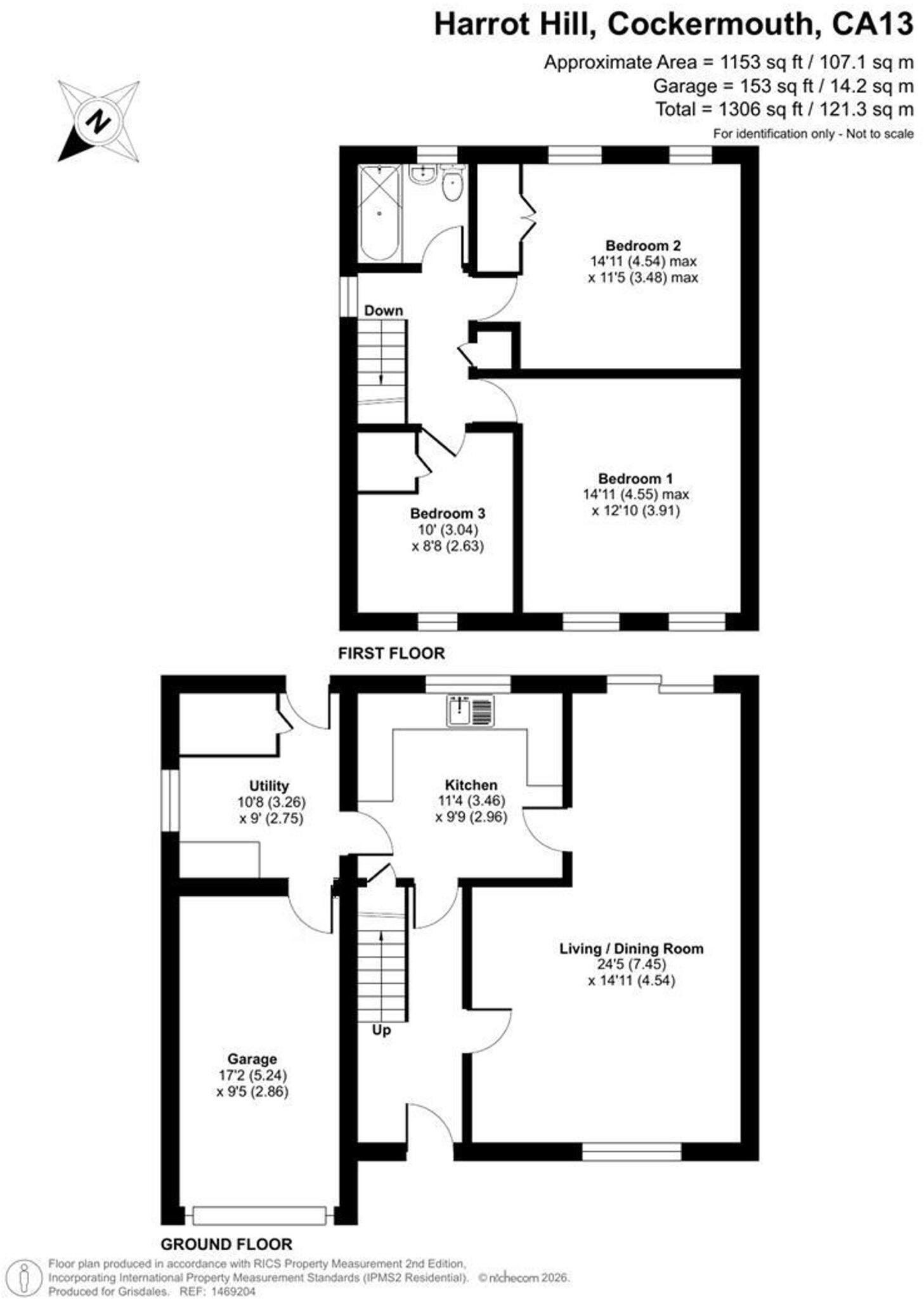 Harrot Hill, Cockermouth, CA13 floorplan
