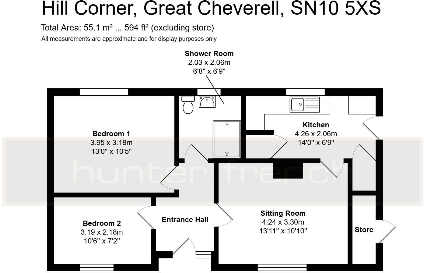 Hill Corner, Great Cheverell, Wiltshire, SN10 5XS floorplan