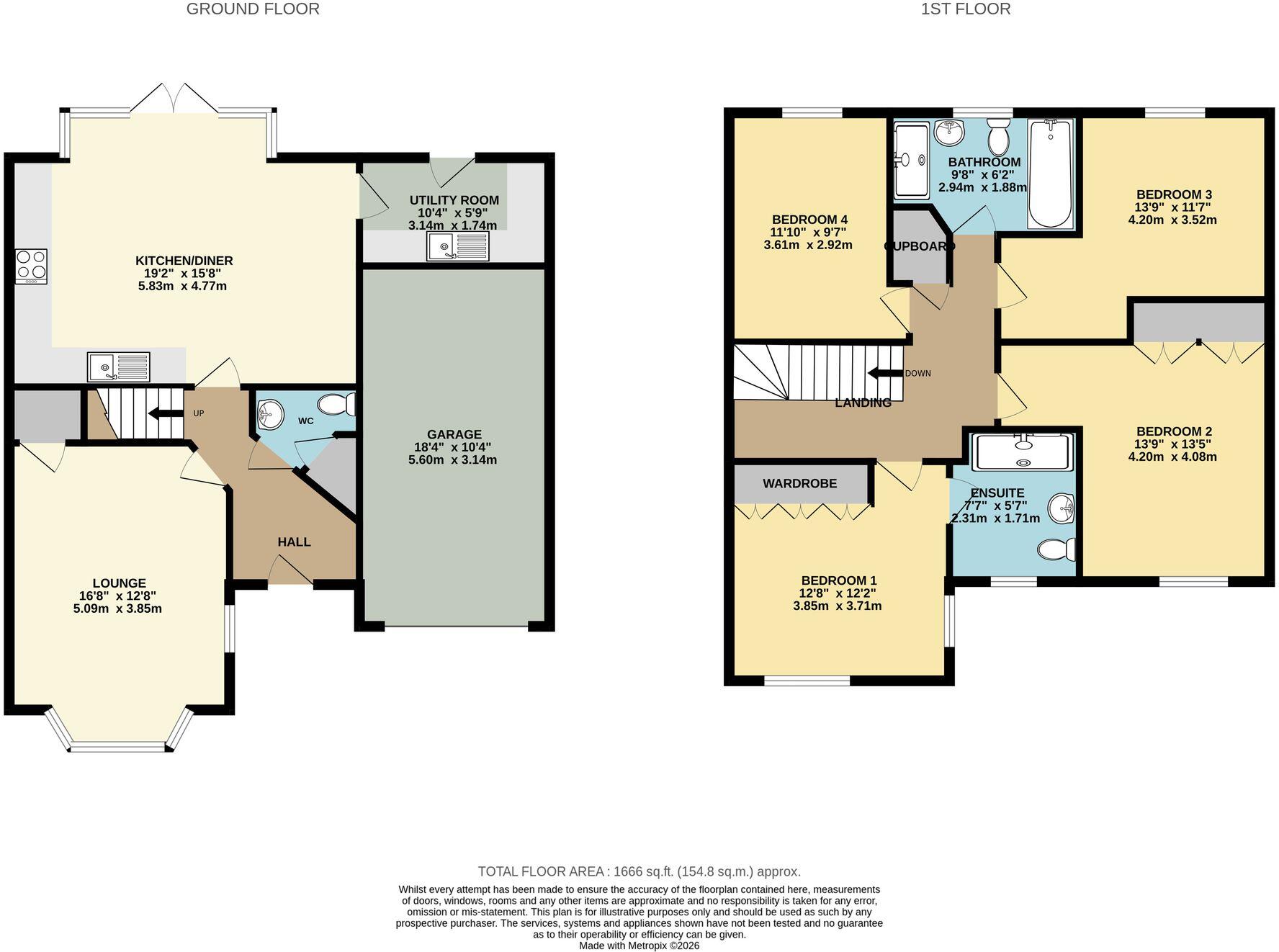 95, Jackson Drive, Doseley, TF4 floorplan