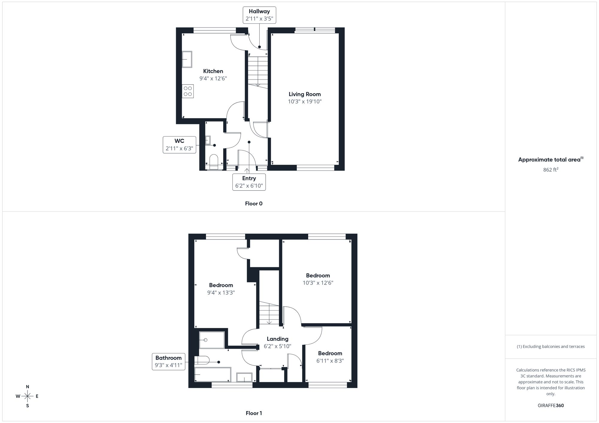 The Rise, Gawcott, MK18 floorplan