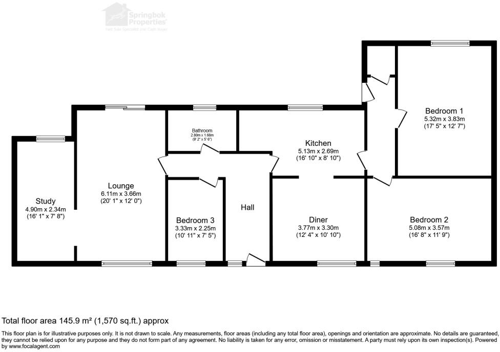 43 PEN Y BRYN ROAD floorplan