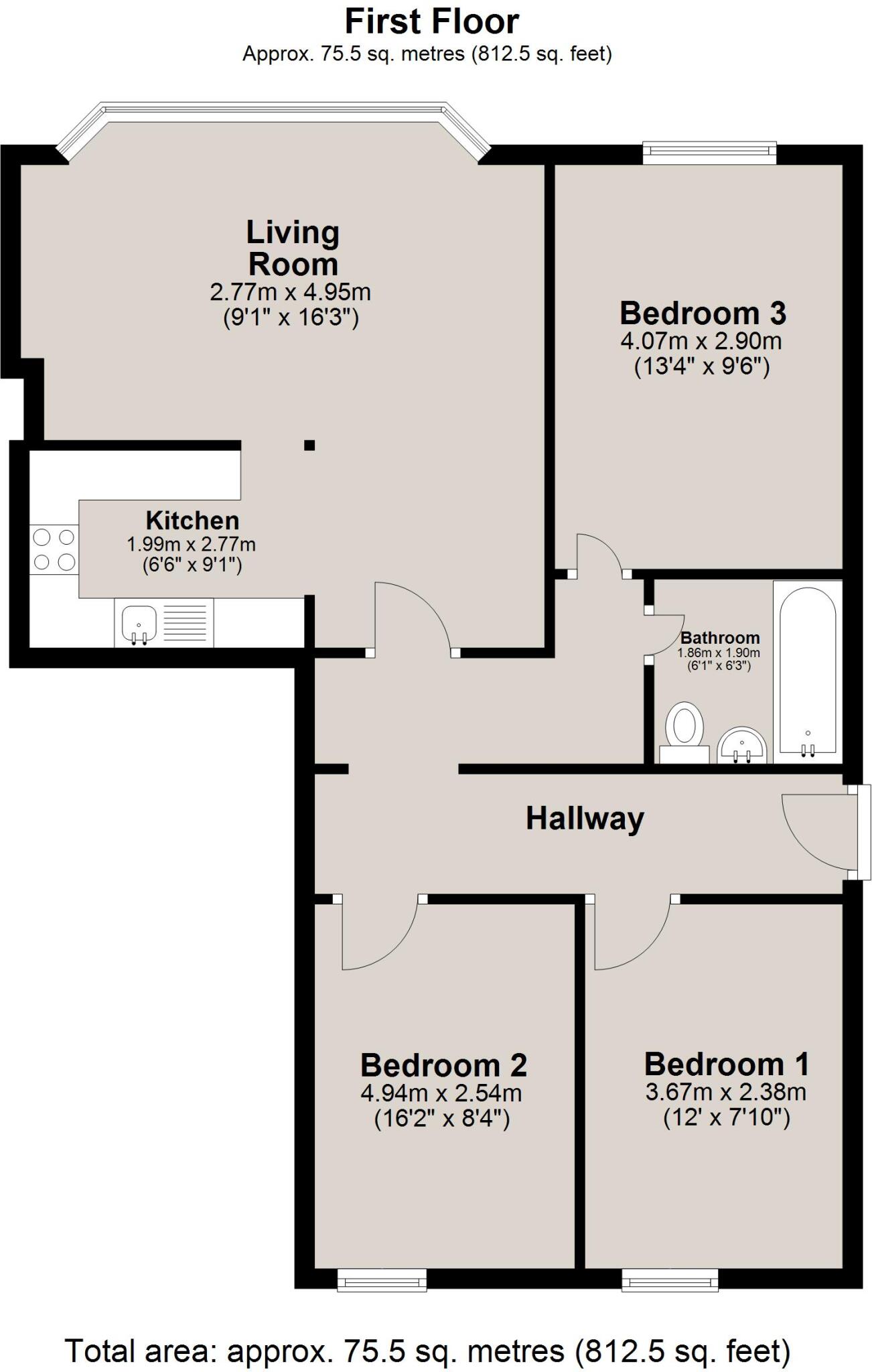 Osborne Terrace, Newcastle upon Tyne, Tyne and Wear, NE2 floorplan