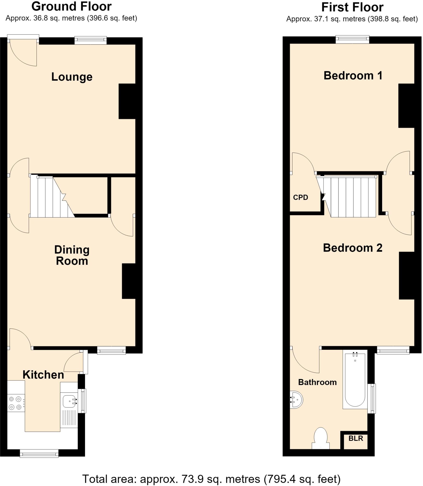 Lovers Lane, Newark, Notts, NG24 floorplan