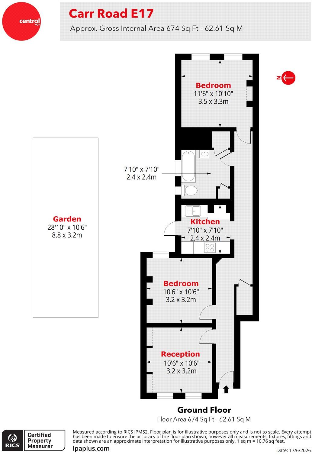 Carr Road, Walthamstow, London, E17 floorplan