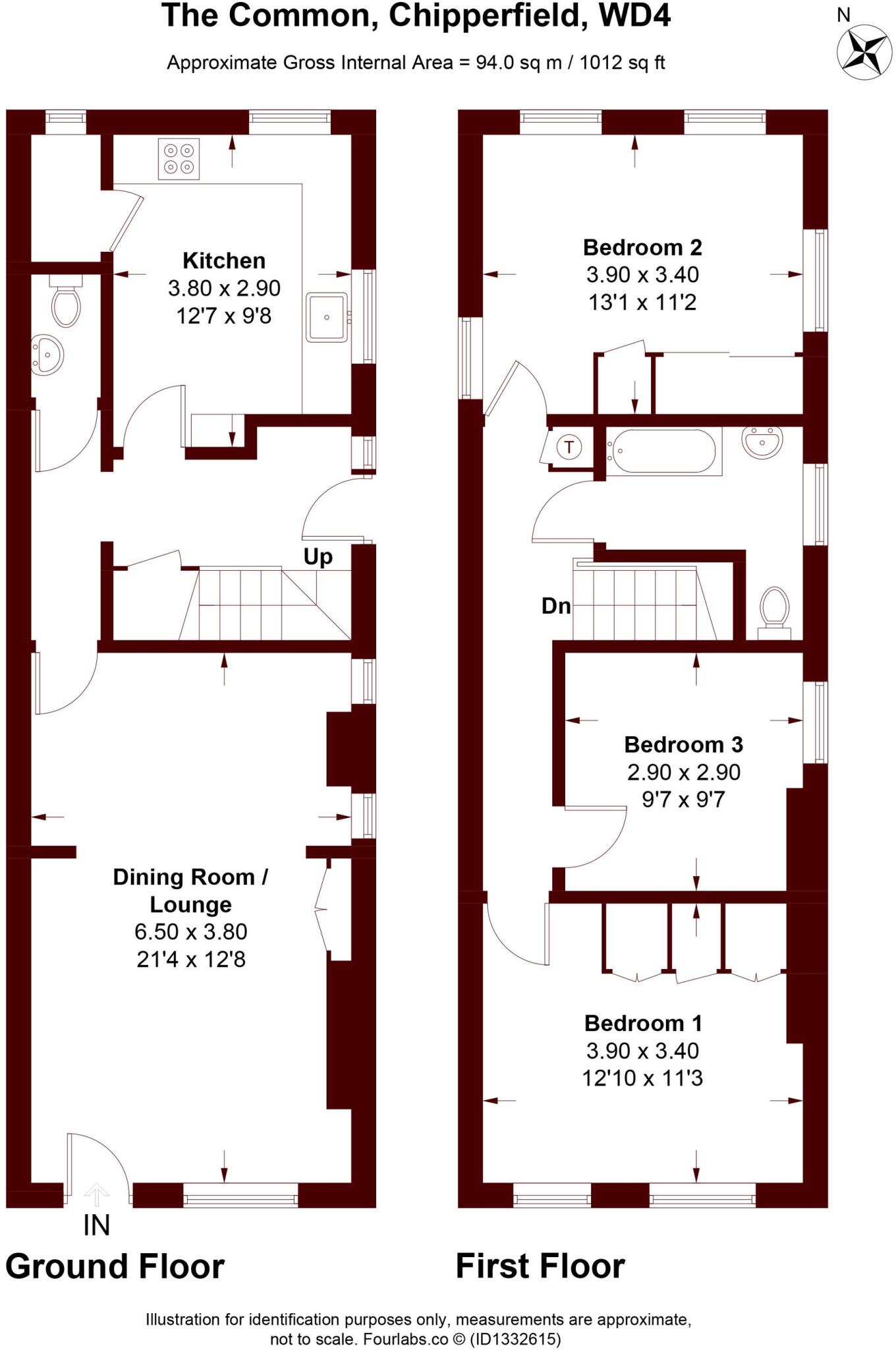 The Common, Chipperfield, WD4 floorplan