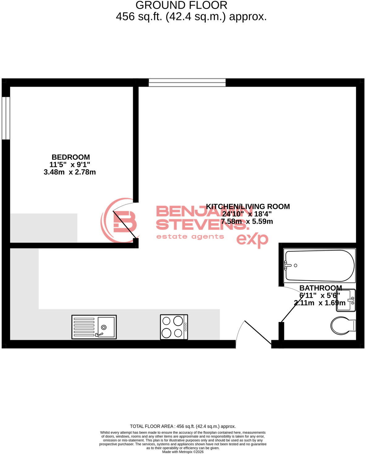 16 Melbourne Road, Bushey, WD23 3LN floorplan