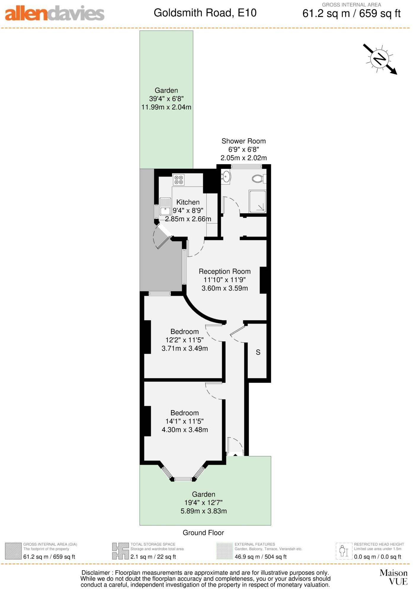 Goldsmith Road, Leyton, E10 floorplan